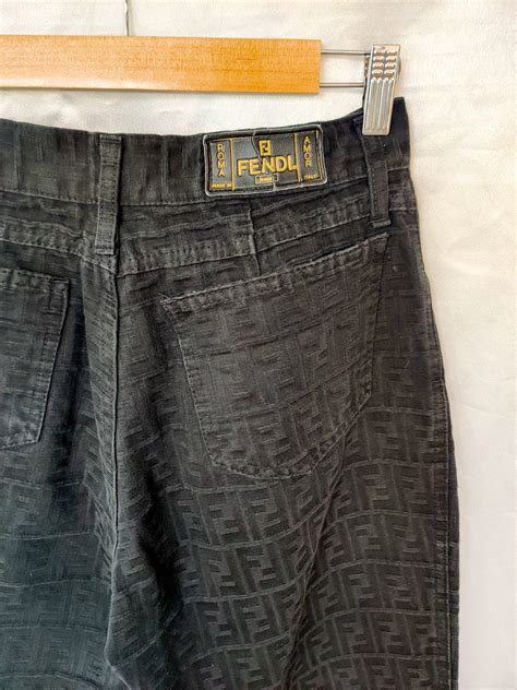 fendi monogram jeans vintage|vintage Fendi suits for women.